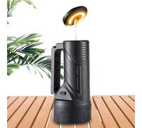 Générique Led Torch, Usb Rechargeable Work Light, High Lumen Brightness, Versatile Portable Lantern, Essential Gear, Outdoor Hiking Power Outage Home Auto Garage Utility Use, Silver