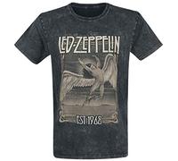 Générique LED Zeppelin Faded Falling T-Shirt Noir M