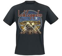 Générique LED Zeppelin LZII Searchlights Homme T-Shirt Manches Courtes Noir XL