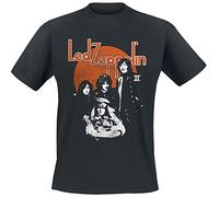 Générique LED Zeppelin Orange Circle T-Shirt Manches Courtes Noir L