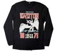 Générique LED Zeppelin T Shirt Japanese Icarus Band Logo Nouveau Officiel Noir Long Size XL