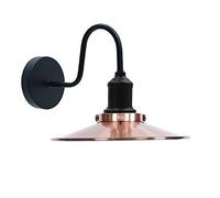 Générique LEDSone Applique murale moderne vintage rétro industrielle bras de cygne en cuivre avec support E27 (1 pièce) (1 paquet)