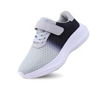 Générique légères Respirantes pour Filles Chaussures de Course Confortables décontractées Souliers athlétiques Marche Tout-Petits Design Fixe Quotidien extérieur (Grey, 40 Big Kids)