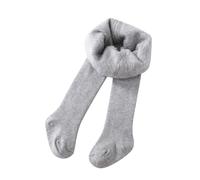 Générique Legging Chaud Polaire pour Fillettes - Pantalon Extensible Doublé Coton Bébé Enfant Bas Hiver Confortable Haute (Grey, 12-24 Months)