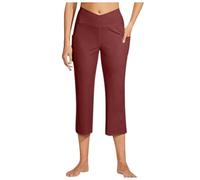 Générique Legging de Yoga 3/4 pour Femme Contrôle du Ventre Pushup Sculptant Leggings LéGer Respirant Pantalon Capri Butt Lift Extensibles