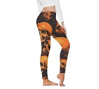 Générique Legging d'halloween pour Femme 2025 Extensible Taille Haute fantôme Chauve-Souris Collant Doux comme du Beurre pour entraînement Yoga Leggings de