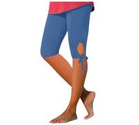 Générique Legging Femme 3/4 Original Leggings à Compression sans Couture Minceur Legging Plat Minceur Compression Taille Haute Leggings de Ventre Plat Opaque Elastique Grandes Yoga Fitness Pantalon