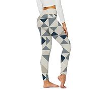 Générique Legging Femme Sport - Legging Femme Femmes Pleine séance d'entraînement Running Sports Collants Butt Lift Yoga Pants Style imprimé Leggings High Waisted Yoga Pants (Beige M)