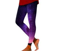 Générique Legging Femme Sport - Leggings Galaxy Taille Haute Femme Costume Galaxie Leggings Imprimés Colorés Femme Pantalon Yoga Pantalon Yoga Extensible Pantalon Femme Costume Planète (Purple XXL)