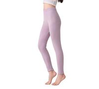 Générique Legging Fitness Femme - Leggings Sport pour Femmes Leggings Thermiques Taille Haute Coupe Slim Extensibles doublés en Polaire Chaude sous-Couche pour Temps Froid (Light Purple XXL)