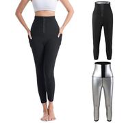 Générique Legging Gainant Femme Pantalon à Taille Haute Offrant Un ContrôLe Du Ventre Pantalon De Sudation Femme Jogging Femme Ensemble Legging De Sudation
