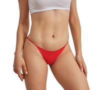 Générique Legging Polaire Ski Culotte de Bikini Taille Basse de Couleur Unie pour Femmes, Extensible Ensemble Jogging Rose (Red, M)