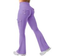 Générique Legging Push up Femme Legging Chaud Femme Anti-Cellulite Leggings Thermique sans Couture Collants Élastique Taille Haute Push-Up Pantalon Soutien Compression Leggings Compression Violet XS