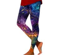 Générique Legging Sport - Leggings Galaxy Taille Haute Femme Costume Galaxie Leggings Imprimés Colorés Femme Pantalon Yoga Pantalon Yoga Extensible Pantalon Femme Costume Planète (Light Purple S)