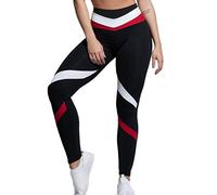 Générique Legging Thermique Femme - Leggings Femme Pantalons pour Femmes Pantalons de Yoga High Yoga imprimé Pantalon étirable Pantalon Couleur Danse Mixte Yoga Pantalons (Red L)