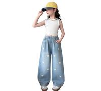 Générique Legging Thermique Pantalon en Jean pour Filles,Coupe Droite Classique,Confortable et Extensible,idéal pour Les Grandes et Les préadolescentes,Tenue décontractée l'école
