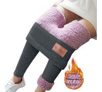 Générique Legging Yoga - Legging Sport Leggings d'hiver doublés Polaire Thermique Taille Haute Doux et Extensibles à la Texture Douce comme Un Nuage Longueur Cheville (GY4 XL)