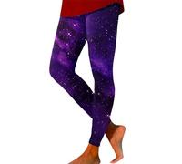 Générique Legging Yoga - Leggings Galaxy Taille Haute Femme Costume Galaxie Leggings Imprimés Colorés Femme Pantalon Yoga Pantalon Yoga Extensible Pantalon Femme Costume Planète (Dark Purple S)