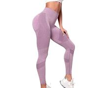 Générique Leggings à Compression 3D Anti Cellulite Original Amaigrissant Minceur Leggings Taille Haute sans Couture Push-Up Opaque Pantalon pour Yoga et Fitness Leggings 3D Sculptants Confort