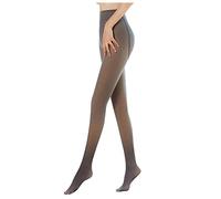 Générique Leggings Chaud Femme Doublés de Molleton Translucide Collants Translucent Taille Haute Thermiques en velours