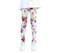 Générique Leggings Enfant Fille 1-11 Ans Leggings Ado Fille Taille élastique Pas Cher Pantalon Stretch Fille Extensible Rayures Fleur Léopard Mignon Dessin Animé Confortable Casual