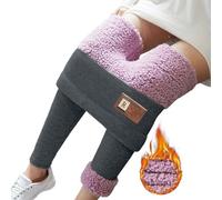 Générique Leggings Femme - Leggings Femme Chaud Leggings d'hiver doublés Polaire Thermique Taille Haute Doux et Extensibles à la Texture Douce comme Un Nuage Longueur Cheville (GY3 M)