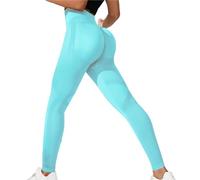 Générique Leggings Femme Sport - Leggings Femme Push Up Short Moulant athlétique Luxe pour Femmes avec Fitness Post-Partum Cyclisme Yoga et Leggings Taille Haute sans Couture (Mint Green M)