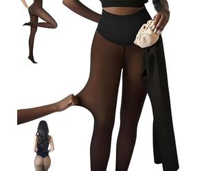 Générique Leggings Gainants En Polaire à Une Couture, Restent Au Chaud Et Sculptent Silhouette Collants Thermiques De Compression
