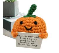 Générique Légumes Positifs | en Crochet Soutien Positif,Tricotée Cartoon avec Carte Cadeau pour Ami Garçon Fille Déco Bureau et Table de Chevet