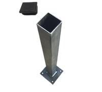 Générique LeMétal - Poteau carré Acier 60x60x2 mm (200 cms) - Longueur au Choix de 50 à 300 cms - Bouchon Plastique Offert !