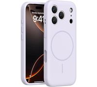 Générique Lens Flat Liquid Silicone Magnetic Phone Case for iPhone 14/15/16/17Promax, Silicone Magnetic Mobile Phone Cases (White,17Pro) (for iPhone14ProMax,Purple)