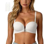 Générique Léopard Soutien Gorge Attache Devant Dos Nu Sexy, Soutien Gorge Invisible Fermeture Devant, Brassière sans Bretelle sans Coutures Brassiere Push Up, Bandeau Soutien Gorge Femme