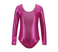 Générique Leotard Manches Longues Brillant, Fille Danse Ballet, Combinaison Gymnastique Pailletée, Idéal pour Cours De Danse Et Spectacles De Fin D’Année