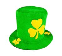 Générique Leprechaun Hat, Creative Green Topper, 12.99x7.87 Inches Stylish Shamrock Headwear, Festive Holiday Costume Piece, Fun St. Patrick's Day Accessory For Parades Parties Celebrations