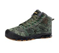 Générique Les bottes de neige d'hiver des hommes sont imperméables chaud en peluche confortable résistant au froid bottes courtes antidérapantes (green,43)