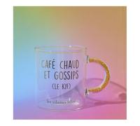 Générique Les Vilaines Filles - Mug Avec Anse à Paillettes en Verre Café Chaud et Gossip