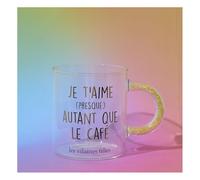 Générique Les Vilaines Filles - Mug Avec Anse à Paillettes en Verre Je T'aime...