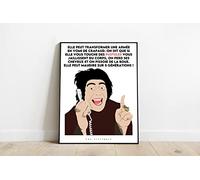 Générique Les visiteurs - Jacquouille la fripouille - Affiche minimaliste - Poster - Impression (Pustules, 15 * 20cm)