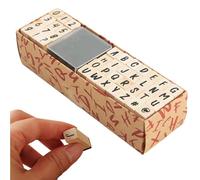 Générique Letter Stamp Collection - A Z Number Presses, Classic Wood Imprint Set, Paper Decor | Dep Cut Rubber Symbol, Comfortable Grip Natural Timber Bodies for Journals Albums Art Projects