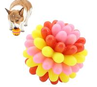 Générique Lettuce Pets Chew Ball, Heavy-Duty Spiky Dog Toy for Medium & Large Dogs, Indestructible Dental-Friendly Ball for Chewing, Teeth Cleaning, Training, Fetch, Yard & Pool Play (Pink)