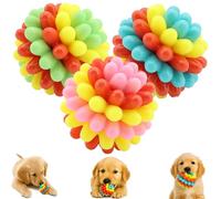Générique Lettuce Pets Dog Toys, Heavy-Duty Spiky Chew Ball, Cute Chew Toys, Teeth Cleaning Chewing Training for Medium & Large Dog Toy (Mix,3 Pcs)