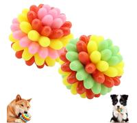 Générique Lettuce Pets Dog Toys, Lettuce Pets Chew Ball, Heavy-Duty Spiky Chew Ball, Bite-Resistant Chews Toy for Aggressive Chewers (Pink+Green)