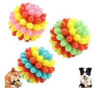 Générique Lettuce Pets Dog Toys, Lettuce Pets Chew Ball, Heavy-Duty Spiky Chew Ball, Bite-Resistant Chews Toy for Aggressive Chewers (3Pcs)