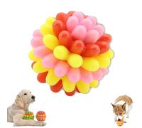 Générique Lettuce Pets Dog Toys, Lettuce Pets Chew Ball, Heavy-Duty Spiky Chew Ball, Dental-Friendly Toy for Medium & Large Dogs (Pink)