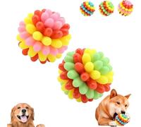 Générique Lettuce Pets Dog Toys, Lettuce Pets Chew Ball, Heavy-Duty Spiky Chew Ball,Jouets Interactifs Chiens, Dental-Friendly Toy for Medium & Large Dogs Teeth Cleaning