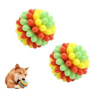 Générique Lettuce Pets Dog Toys, Lettuce Pets Chew Ball, Heavy-Duty Spiky Chew Ball - Medium & Small Dogs Teeth Cleaning Chewing Training (2PCS-1)