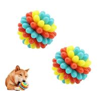 Générique Lettuce Pets Dog Toys, Lettuce Pets Chew Ball, Heavy-Duty Spiky Chew Ball - Medium & Small Dogs Teeth Cleaning Chewing Training (2PCS-2)