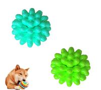 Générique Lettuce Pets Dog Toys, Lettuce Pets Chew Ball, Heavy-Duty Spiky Chew Ball - Medium & Small Dogs Teeth Cleaning Chewing Training (2PCS-22)