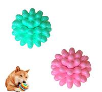 Générique Lettuce Pets Dog Toys, Lettuce Pets Chew Ball, Heavy-Duty Spiky Chew Ball - Medium & Small Dogs Teeth Cleaning Chewing Training (2PCS-19)