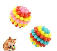Générique Lettuce Pets Dog Toys, Lettuce Pets Chew Ball, Heavy-Duty Spiky Chew Ball - Medium & Small Dogs Teeth Cleaning Chewing Training (2PCS-6)